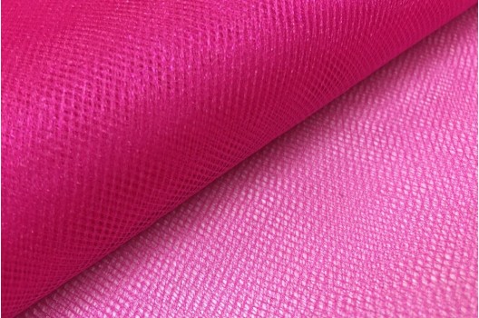 Фатин средней жесткости цвета неоново-розовый 150 см