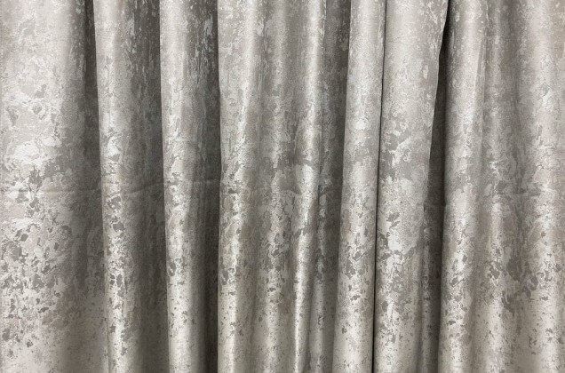Портьерная ткань (купон 300 см), светло-серое сияние