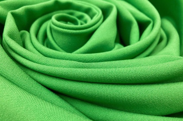 Габардин Фуа [Fuhua] ярко-зеленый, цвет 237 2