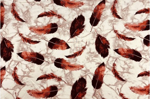 Штапель, темно-оранжевые перья, Турция