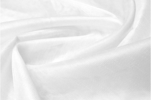 Тюль сетка Бамбук, Decoreto, с утяжелителем, 300 см, белый