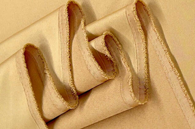 Свадебный сатин с лайкрой, золотой арт. 36 2