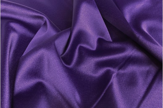 Свадебный сатин с лайкрой, фиолетовый индиго арт.  29