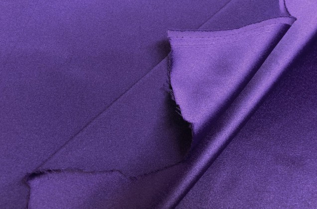 Свадебный сатин с лайкрой, фиолетовый индиго арт.  29 2
