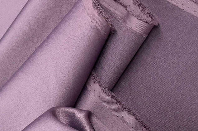 Свадебный сатин с лайкрой, серо-фиолетовый арт. 28 2
