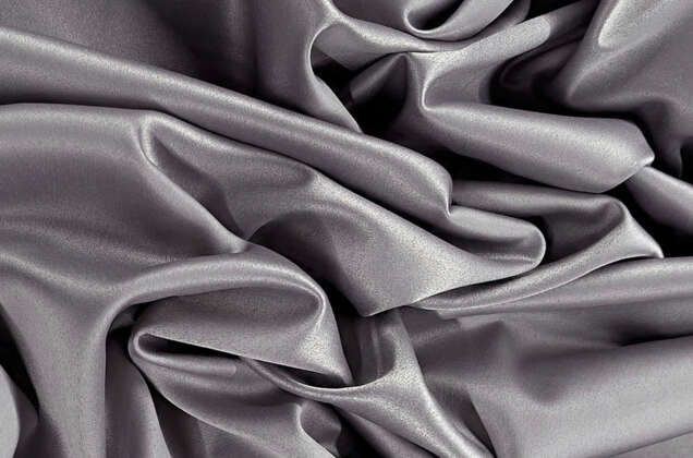 Свадебный сатин с лайкрой, серый, арт. 25
