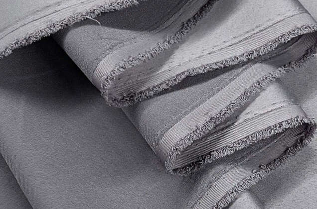 Свадебный сатин с лайкрой, серый, арт. 25 2