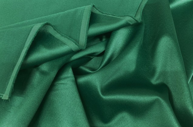 Свадебный сатин с лайкрой, зеленый, арт. 19 1