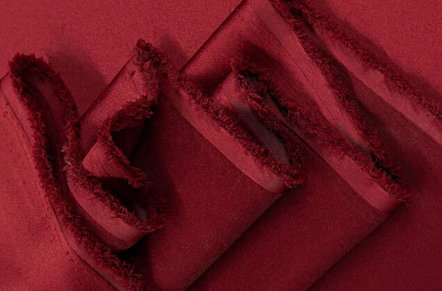 Свадебный сатин с лайкрой, рубиновый красный, арт. 18 2