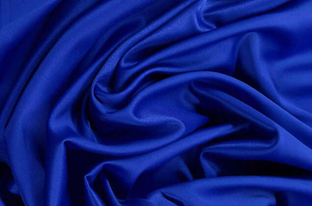 Свадебный сатин с лайкрой, синий, арт. 14