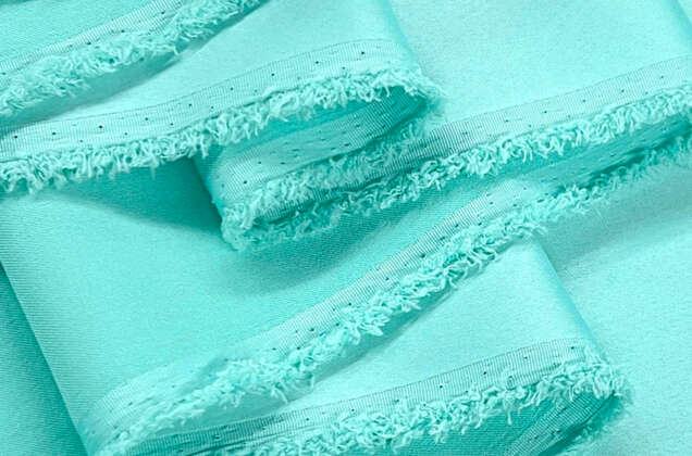 Свадебный сатин с лайкрой, мятный, арт. 13 2