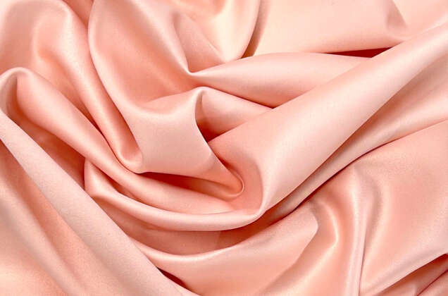 Свадебный сатин с лайкрой, розовое облако, арт. 10