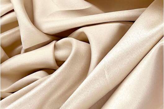 Свадебный сатин с лайкрой, крем-брюле, арт. 5