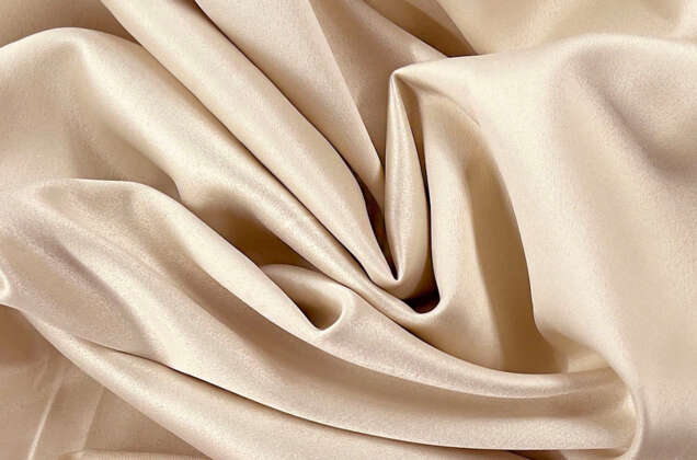 Свадебный сатин с лайкрой, крем-брюле, арт. 5 1