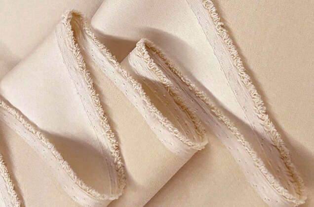 Свадебный сатин с лайкрой, крем-брюле, арт. 5 2