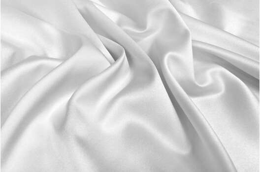 Свадебный сатин с лайкрой, белый, арт. 1