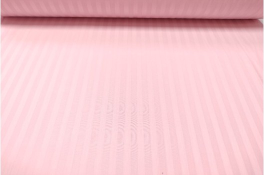 Сатин Страйп мерсеризованный 240 см, полоска 1 см, N32 розовый