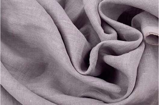 Лен сорочечный с эффектом мятости 2С64 (130), пыльно-сиреневый